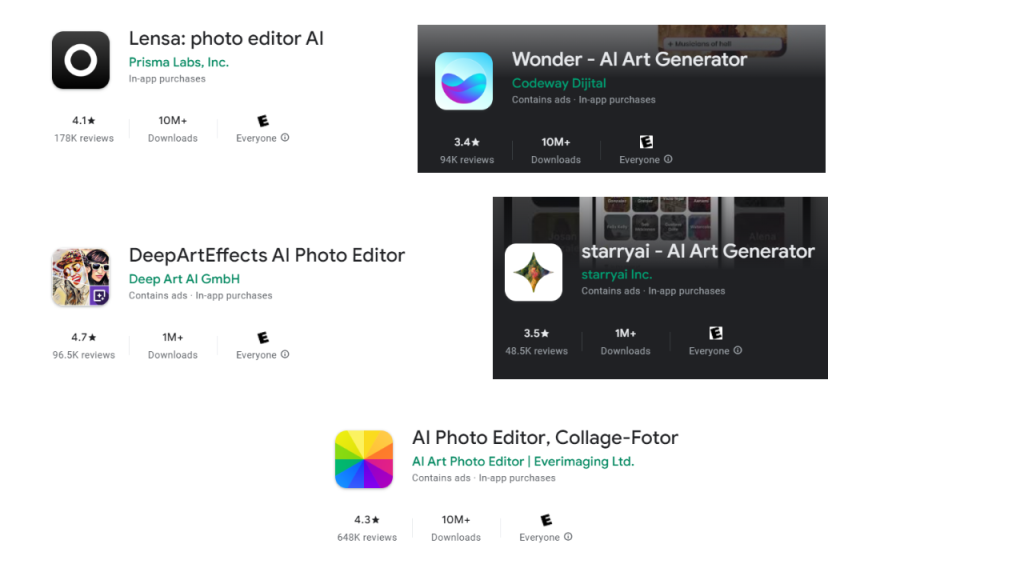 The top 5 mobile AI art generator apps in 2023 for Android and iOS